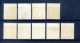 1945 LUOGOTENENZA TASSE 88/96 LOTTO USATO Filigrana Ruota - Postage Due
