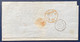 ️ 1855 De CUBA   Paris Par Bateau Anglais Entrée ANGL/AMB CALAIS + Taxe Tampon 30 + Griffe Rouge Colonies &c Art 13 - Préphilatélie