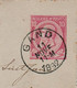 Kaartbrief, Carte Lettre Van Gand, Gent Naar Hainaut Morlanwelz ,met Opdrukzegels Capon Nr 46 - Letter Covers