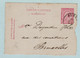 Kaartbrief, Carte Lettre Van AUBEL  Naar Bruxelles ,met Opdrukzegels Capon Nr 46 - Letter Covers