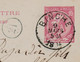 Kaartbrief, Carte Lettre Van  BINCHE  Naar Bruxelles ,met Opdrukzegels Capon Nr 46 - Letter Covers