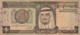 Billet De Banque Usagé. Arabie Saoudite.  1 Rial. Personnage. Paysage. Etat Moyen. Taches. - Saudi-Arabien