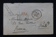 GRECE - Lettre De Athènes Pour La France Via L'Italie En 1867 , Rare Cachet " Pirosca Et Postaia Italiane "- L 90878 - Lettres & Documents