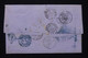 INDE ANGLAISE - Lettre De Calcutta Pour La France En 1870 , Voir Cachets Au Verso - L 90879 - 1858-79 Kronenkolonie