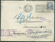 75c. Petit Montenez Obl. Mécanique De BRUXELLES (Q.-L.) Sur Enveloppe Du 14-V-1925 Vers Vancouver (USA), Biffé Et Renvoi - 1921-1925 Petit Montenez