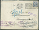 75c. Petit Montenez Obl. Mécanique De BRUXELLES (Q.-L.) Sur Enveloppe Du 14-V-1925 Vers Vancouver (USA), Biffé Et Renvoi - 1921-1925 Small Montenez