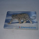 KYRGYZSTAN-(KG-KYR-0012A)-snow Panther1-(34)-(100units)-(00255258)-(TIRAGE-15.000)-used Card+1card Prepiad Free - Kirguistán