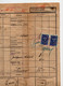 1932 AUSTRIA,VIENNA DDSG TO NOVI SAD,YUGOSLAVIA,BILL OF LOADING,5 GR. REVENUE,3 X 5 DIN. REVENUE STAMPS - Austria