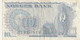 Billet De Banque Usagé. Norvège. 10 Couronnes. 1981. Personnage. Écusson. Bateau. Ouvrier. Etat Moyen - Norvegia