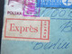 Polen 1982 Zensurbeleg Zensurstempel Ocenzurowano Poznan (Posen) - Berlin Expres Beleg / Eilbrief Par Avion Luftpost - Brieven En Documenten