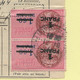 FISCAUX  MONACO OBLITERATION POSTALE SUR USAGE IRREGULIER DE  FISCAUX FRANCAIS N°240  1F Sur 1F60  ROSE 2 Ex - Steuermarken