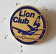 Pin's  Doré  Avion  Lion  Club  British - Caledonian  Recto  Verso - Avions