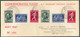 Ensemble De 3 Lettres COMMEMORATIVE FLIGHT N.Y. Centenary Philatelic Exhibition MAY 1947 Avec Séries De Tp Belges F. BOV - Andere & Zonder Classificatie