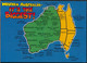 °°° 24980 - WESTERN AUSTRALIA - IT'S THE BIGGEST - 1996 With Stamps °°° - Andere & Zonder Classificatie