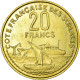 Monnaie, Côte Française Des Somalis, 20 Francs, 1952, Paris, FDC - Somalia