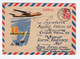 1964 RUSSIA,DONJECK TO BELGRADE,YUGOSLAVIA,AIRMAIL,ANDONOV-24,AN-24,ISAILING BOAT,LLUSTRATED STATIONERY COVER,USED - Storia Postale