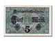 Billet, Allemagne, 5 Mark, 1917, 1917-08-01, NEUF - 5 Mark