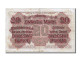 Billet, Allemagne, 20 Mark, 1918, 1918-04-04, TTB - Primera Guerra Mundial