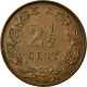 Monnaie, Pays-Bas, Wilhelmina I, 2-1/2 Cent, 1894, TTB+, Bronze, KM:108.2 - 2.5 Cent