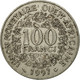 Monnaie, West African States, 100 Francs, 1997, Paris, TTB, Nickel, KM:4 - Costa D'Avorio