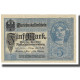 Billet, Allemagne, 5 Mark, 1917, 1917-08-01, KM:56a, SPL - 5 Mark