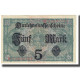 Billet, Allemagne, 5 Mark, 1917, 1917-08-01, KM:56a, SPL - 5 Mark