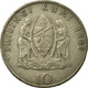Monnaie, Tanzania, 10 Shilingi, 1989, TB+, Copper-nickel, KM:20 - Tanzania