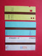 3 TICKETS Métro Autobus RATP SNCF - PARIS - 2° Classe - DIVERS - Couleur Jaune/Bleu/Blanc - TBE - Monde