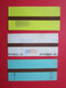 3 TICKETS Métro Autobus RATP SNCF - PARIS - 2° Classe - DIVERS - Couleur Blanc/Bleu/Jaune - TBE - Monde