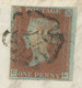 GB 1843 QV 1D Red-brown Bluish Paper (CL), Plate 30 Full Margins To Garelochhead - Covers & Documents