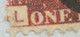 GB 1871 QV 1d Rose-red Pl.137 (LE) W Variety: Broken "E" Of "ONE" On VF Cover With Duplex "LONDON / 9" - Lettres & Documents