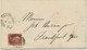 GB 1874 QV 1 D Pl.123 Env Barred Cancel "E.C. / 43" RARITY H RARE POSTAGE RATE - Covers & Documents