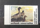 (stamps 10-3-2021) Australia - Wetland Conservation ($10.00 Duck Stamp X 2) 1993 - Werbemarken, Vignetten