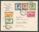 N°233-235-240-249-261-PA9 + (au Verso) N°228 (bloc De 4) Obl. Sc ELISABETHVILLE Sur Lettre Recommandée Du 12-6-1947 Vers - Storia Postale