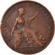 Monnaie, Grande-Bretagne, George IV, Farthing, 1825, TTB+, Cuivre, KM:677 - B. 1 Farthing