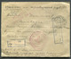 06104 WWI Russia RARE Red Cross Wax SEAL POW Petrograd Money Cover 1917 Cancel CENSOR To Denmark - Briefe U. Dokumente