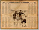CALENDRIER GF 1912 - Bain De Mer, Enfant Et Le Chien, Imprimeur Oberthur Rennes - Grand Format : 1901-20
