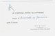 PARIS 106 Carte De Visite Mignonette à DECOUVERT Sans Enveloppe 8F Gandon Yv 810 Ob Meca 29 12 1952 - 1945-54 Marianne (Gandon)