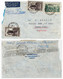 PARIS VIII Lettre Avion 10F Vincennes 20F Port St Malo Yv  283 394 Dest Argentine Buenos Aires Ob 1938 - Covers & Documents