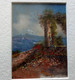 Dipinto Ad Olio Su Tavoletta Vesuvio Da Posillipo Di E. Gianni 1910 Con Cornice E Passapartout  (D142) Come Foto - Olii