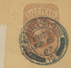 GB 1897 QV ½ D Postal Stationery Wrapper NEWCASTLE-ON-TYNE To BREMEN PERFIN R! - Gezähnt (perforiert)