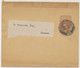 GB 1897 QV ½ D Postal Stationery Wrapper NEWCASTLE-ON-TYNE To BREMEN PERFIN R! - Perfin