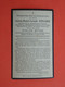 Oorlogsslachtoffer Julien Stragier Né à Dranoutre 1879  Décédé à L'Hopital De Bruges 1919    (2scans) - Religion & Esotericism