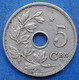 BELGIUM - 5 Centimes 1930 Dutch KM# 67 Albert I (1909-1934) - Edelweiss Coins - Ohne Zuordnung