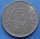 BELGIUM - 5 Centimes 1915 KM# 80 WWI German Occupation Zinc - Edelweiss Coins - Ohne Zuordnung