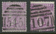 GB 1870 QV 6D Wmk Spray Of Rose Pl. 9 Two FU MAJOR ERRORS/VARIETIES RRR!!! - Errors, Freaks & Oddities (EFOs