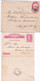 BRESIL - ENTIER POSTAL AVANT 1900 - 1 CARTE-LETTRE + 1 ENVELOPPE VOYAGEES => BRESIL - Interi Postali