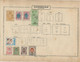 DANEMARK - TIMBRES FISCAUX + 1 PAGE DE FRAGMENTS ENTIERS POSTAUX - Revenue Stamps
