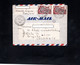 Lettre Pour Bogota (Colombie) - Cachets PARIS XIV Sur YT 970 (x2) - 1921-1960: Moderne