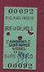 130321A - TICKET TRANSPORT METRO CHEMIN DE FER TRAM - 19 BRIVE LA GAILLARDE 5 USSEL N° 00092 2e Cl Place Entière 94 Km - Europe